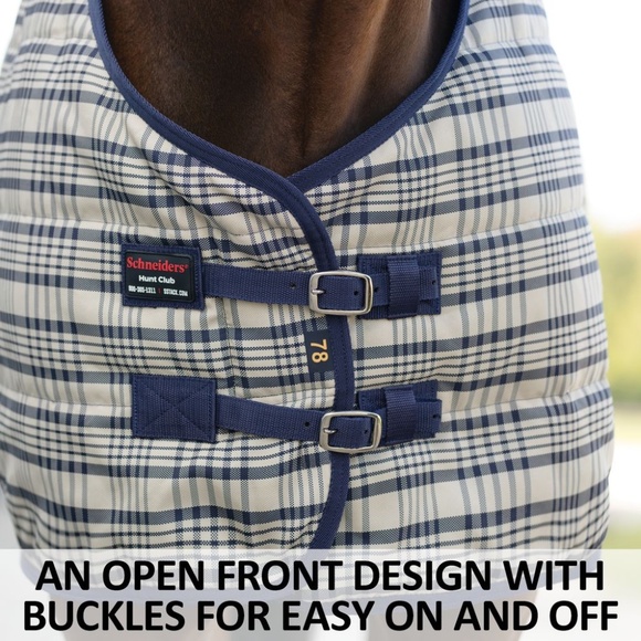 SCHNEIDERS Dura-Tech® Hunt Club Plaid Medium Weight Stable Blanket 78 Plaid - Picture 3 of 6